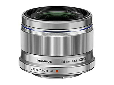 【中古】 OM SYSTEM/オリンパス OLYMPUS M.ZUIKO DIGITAL 25mm F1.8 シルバー マイクロフォーサーズ用 単焦点レンズ