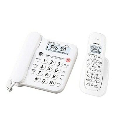 【中古】 シャープ(SHARP) 【純正品】シャープ シンプル コードレス 電話機 見やすい液晶 迷惑電話防止機能付 パーソナルタイプ 子機1台 ホワイト系 JD-G33CL