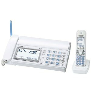 【中古】 パナソニック おたっくす デジタルコードレスFAX 子機1台付き DECT準拠方式 ホワイト KX-PD601DL-W