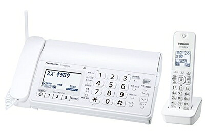 【中古】 パナソニック おたっくす デジタルコードレスFAX 子機1台付き 迷惑電話対策機能搭載 ホワイト KX-PD205DL-W｜ベアホームズ 12,465円
