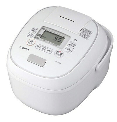 【中古】 東芝 炊飯器 5.5合 IH式 鍛造釜 グランホワイト RC-10RM-W