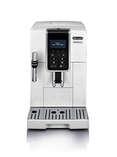 【中古】 De\u0027Longhi (デロンギ) 全自動小銃珈琲器械 ディナミカ ECAM35035W 珈琲製造会社 全6献立て表 カフェジャポーネ積み上げる スペシャルティ役立つこと 液晶見せびらかす フロス合わせるミルクフロッサー 白いこと