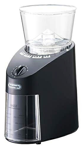 【中古】 デロンギ(DeLonghi) コーン式コーヒーグラインダー ブラック 中挽き～極細挽き KG364J