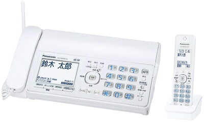 【中古】 パナソニック おたっくす デジタルコードレスFAX 子機1台付き 1.9GHz DECT準拠方式 ホワイト KX-PD305DL-W|ベアホームズ