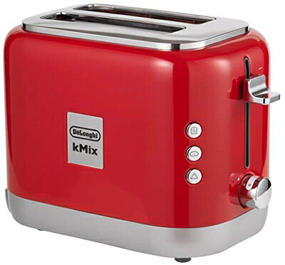 【中古】 De\u0027Longhi (デロンギ) ポップアップトースター ケーミックス [kMix] TCX752J-RD 乾杯 食麺麭 片面焼き能力のある 5～10枚切り 焼き目自然調整5座標軸 焼き目照合のしるし役立つこと [スパイシーレッド] デロンギファミリー書きとどめるで引き受ける