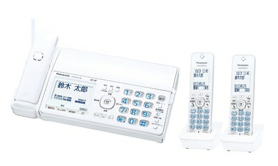 【中古】 パナソニック おたっくす デジタルコードレスFAX 子機2台付き 迷惑電話対策機能搭載 ピンクゴールド KX-PZ510DW-N