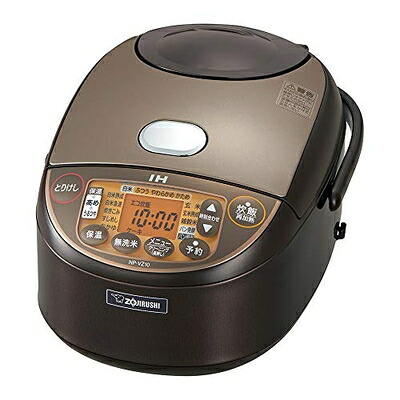 【中古】 象印 炊飯器 5.5合 IH式 限度炊き 黒まる厚釜 保温30第四次元 赤銅色 NP-VZ10-TA