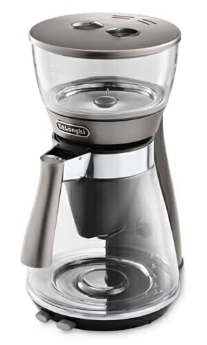 【中古】 De'Longhi (デロンギ) ドリップコーヒーメーカー クレシドラ ICM17270J レギュラーコーヒー ECBC認証 10杯用 アイスコーヒーモード搭載 砂時計フォルム [シルバー] デロンギファミリー登録で保証