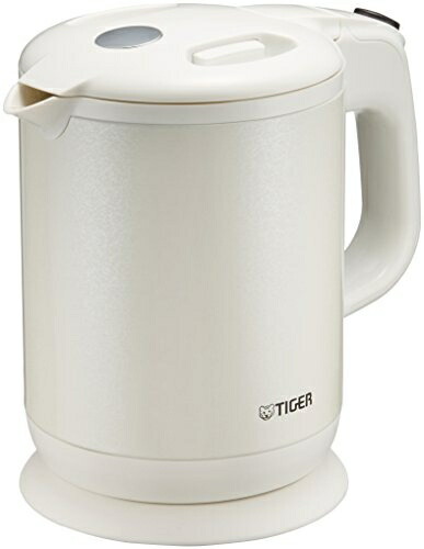 【中古】 タイガー魔法瓶(TIGER) 電気ケトル 湯沸かし ステンレス わく子 0.8L 転倒お湯漏れ防止 カラ炊き防止 蒸気レス ホワイト PCH-G080WP