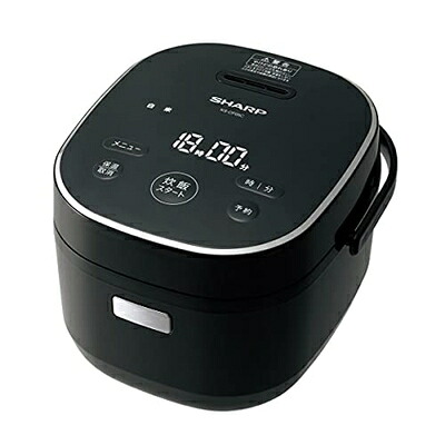 【中古】 シャープ(SHARP) ジャー炊飯器 [3合炊き] ブラック系 KS-CF05C-B