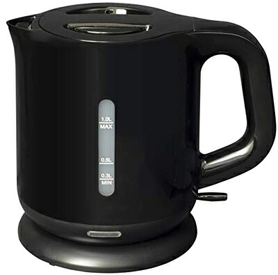 【中古】 [山善] 電気ケトル 電気ポット 1.0L 一人暮らし 二人暮らし コンパクト 沸騰自動OFF機能付き ワンタッチ操作 ブラック DKE-100(B) 8,030円
