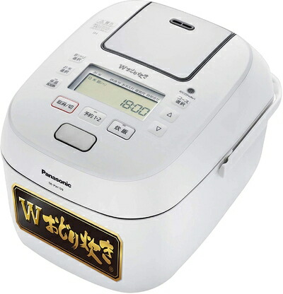 【中古】 パナソニック 炊飯器 5.5合 可変圧力IH式 Wおどり炊き ホワイト SR-PW109-W｜ベアホームズ