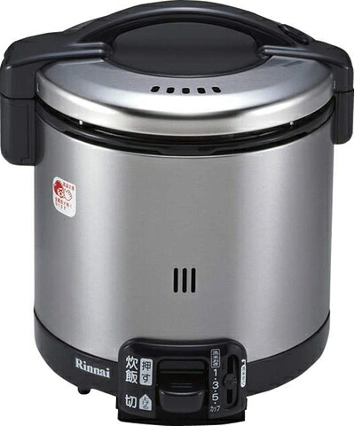 【中古】 リンナイ こがまる ガス炊飯器 5.5合炊き・ブラック・プロパンガスLPG用 RR-055GS-D LP|ベアホームズ