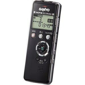 【中古】 SANYO ICレコーダー「SDカードレコーダー」 (ブラック) [ICR-S003M(K)]