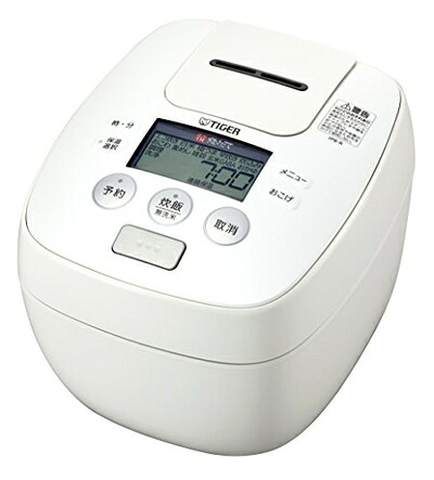 【中古】 虎 炊飯器 5.5合 翦断応力 IH 白いこと 炊きたて 炊飯 ジャー JPB-R100-W Tiger 家電-炊飯器-キッチン家電