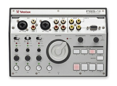 【中古】 Vestax ライブ配信向け オーディオインターフェイス PBS-4 ステミキ/ビデオセレクト機能付き