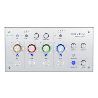 【中古】 ローランド Roland BRIDGE CAST/ゲーミングDACアンプ/オーディオインターフェース/配信/ゲーミングミキサー/オーディオミキサー/Mac/Windows/ブリッジキャスト/アイスホワイト/Ice White|ベアホームズ