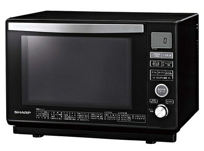 【中古】 シャープ 簡易スチームオーブンレンジ 23L ブラック系SHARP 過熱水蒸気オーブンレンジ RE-F23A-B｜ベアホームズ