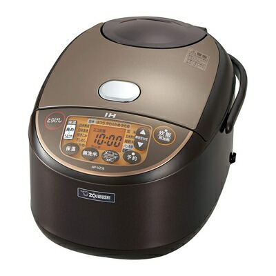 象印 IH炊飯ジャー（1升炊き）ZOJIRUSHI NP-VZ18-TA(中古品) 楽天市場】【中古】象印 炊飯器 IH式 1升 (10合) 極め炊き ブラウン NP