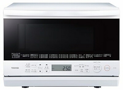 【中古】 東芝 スチーム オーブンレンジ 石窯オーブン 一人暮らし 23L ER-X60(W) グランホワイト フラットテーブル｜ベアホームズ