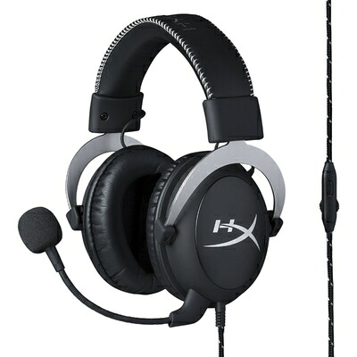 【中古】 HyperX Cloud Silver ゲーミングヘッドセット インライン音量コントロールBox付属 シルバー HX-HSCL-SR/NA|ベアホームズ