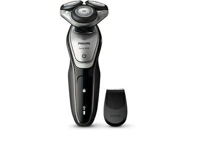 【中古】 フィリップス 5000シリーズ メンズ 電気シェーバー 27枚刃 回転式 お風呂剃り & 丸洗い可 トリマー付 S5072/06