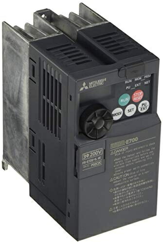【中古】 三菱電機 小型パワフルインバータ FR-E720-0.4K ブラック