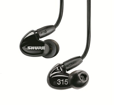 【中古】 SHURE イヤホン SEシリーズ SE315 カナル型 ブラック SE315-K-J 【国内正規品】