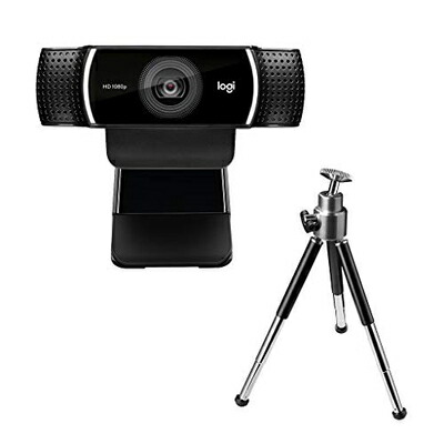 【中古】 ロジクール Web写真機 C922n 盛りだくさん固定ディスク 1080P ストリーミング 映画化用 三脚架 照明ランプ 付き添い人 オート興味の中心 ステレオ マイクロホン webカメラ ウェブカム パソコン Mac 万覚え帳マイコン Zoom Skype 国内定め事品 間製造業者