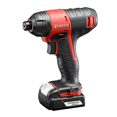 【中古】 京セラ(Kyocera) 旧リョービ 充電式インパクトドライバー BID-1110L1 655550A 【DIY木工にぴったりの細握り&軽量1kgモデル】 リチウムイオン10.8V ネジ締め能力 小ネジM6～M8・普通ボルトM5～M12・高力ボルトM5～M10 最大締付トルク110N・m 充電時間71分