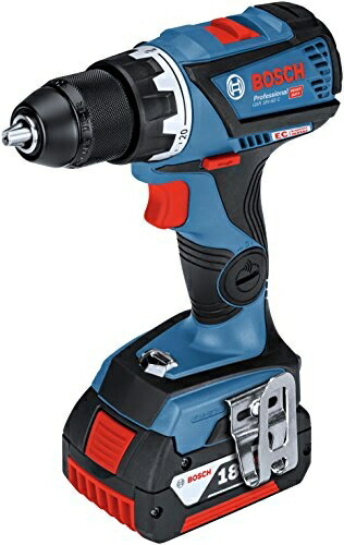 【中古】 Bosch Professional(ボッシュ) 18V コードレスドライバードリル (5.0Ahバッテリー2個・充電器・キャリングケース付) GSR18V-60C
