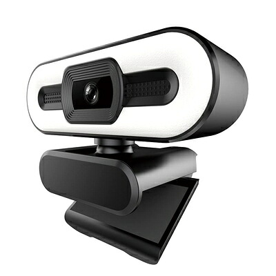 【中古】 SUNEAST WEBカメラ ウェブカメラ 暖色切替LEDライト 30FPS Zoom会議用PCカメラ USB給電 360°調整 370万画素 1440p マイク内蔵 SEW10-2K370CL