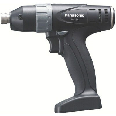 【中古】 パナソニック 充電 マルチインパクトドライバー 7.2V 本体のみ (電池パック/充電器/ケース別売) T型形状 SLIMO(スリムで軽い) ドリルドライバー グッドデザイン賞 EZ7520X-B ブラック