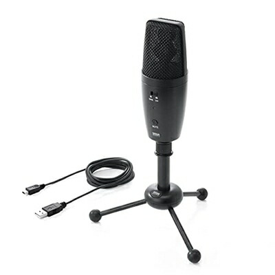 【中古】 サンワダイレクト WEB会議マイク USBマイク PCマイク 高集音 全指向性&単一指向性 400-MC001