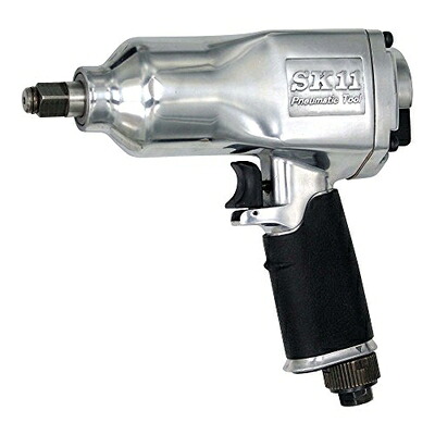 【中古】 SK11 エアインパクトレンチ 差込角 アンビル12.7mm角 (1/2sq) SIW-1300S ブラック