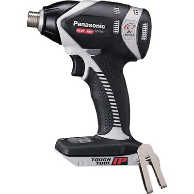 【中古】 パナソニック 充電インパクト EZ75A1 デュアル (14.4V/18V対応) スリム幅61mm IP56 本体のみ(電池パック・充電器・ケース別売) インパクトドライバー グレー EZ75A1X-H