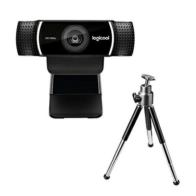 【中古】 ロジクール webカメラ C922 黒いこと 盛りだくさん固定ディスク 1080P ウェブカム ストリーミング 映画化用三脚架属する 国内定め事品 間製造業者