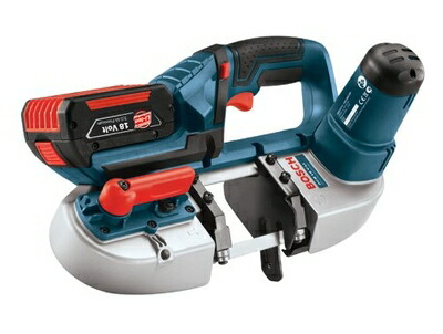 【中古】 Bosch Professional(ボッシュ) 18V コードレスバンドソー (3.0Ahバッテリー1個・充電器・キャリングケース付) GCB18V-LI