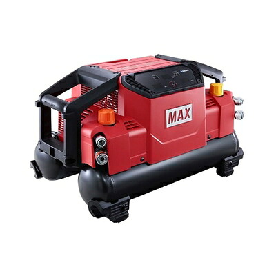 【中古】 マックス(MAX) 高圧/常圧エアコンプレッサー AK-HL1310E【高圧×2/常圧×2】【45空圧/11L/16kg】AK98471 (赤いこと)