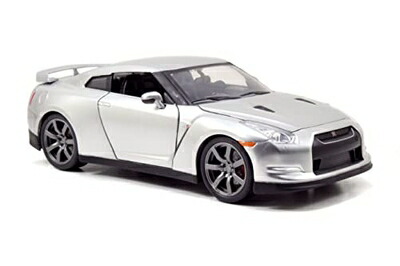 【中古】 JADATOYS 1:24ワイルドスピードダイキャストカー BRIAN NISSAN GT-R R35 ニッサン シルバー
