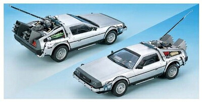 【中古】 青島文化教材社 1/24 ムービーメカシリーズSP07 バック・トゥ・ザ・フューチャー デロリアン パートI スーパーディテール