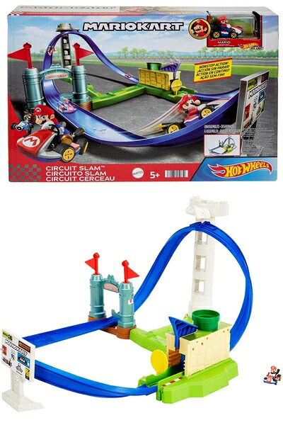 【中古】 ホットウィール(Hot Wheels) マリオ手押し車 電気回路授業計画(マリオ手押し車1台付)【ミニカー】【プレイセット】【5才～】【差し上げ物】HGK59 ミニカー・トイカー-おもちゃ-車