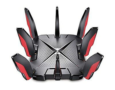 【中古】 TP-Link WiFi ルーター WiFi6 PS5 対応 無線LAN 11ax AX6600 4804Mbps(HE160)+1201Mbps+574Mbps トライバンド OneMesh対応 メーカー Archer GX90