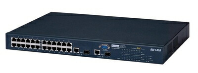 【中古】 BUFFALO レイヤー2 Giga対応 インテリジェント PoE スイッチ 24ポートモデル BS-POE-2124GMR