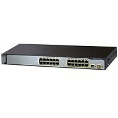 【中古】 CISCO Catalyst 3750-24TS-E スタッカブル マルチ座標軸 イーサネットスイッチ WS-C3750-24TS-E