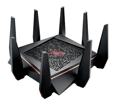 【中古】 ASUS WiFi 無線 ゲーミングルーター AC5300 11ac 2167+2167+1000Mbps トライバンド GT-AC5300 【最大24台 4LDK 3階建 PS4 対応】