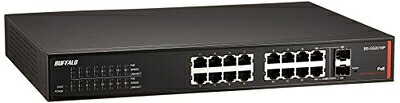 【中古】 BUFFALO レイヤー2 Giga PoE スマートスイッチ 16ポート BS-GS2016P|ベアホームズ