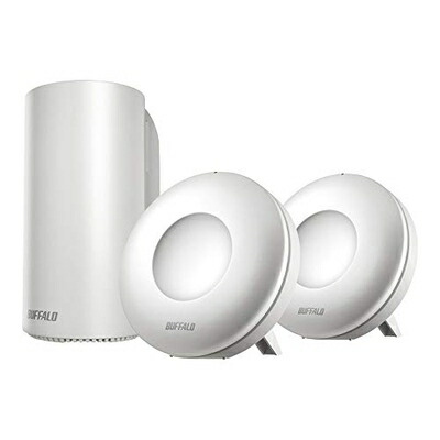【中古】 BUFFALO WiFi 無線LAN AirStation connect 親機+専用中継機2台セットモデル WRM-D2133HP/E2S 11ac ac2200 1733+400Mbps デュアルバンド 独自メッシュ機能搭載 日本メーカー 4LDK 15台 【iPhone8/iPhoneX/iPhoneXS/Amazon Echo メーカー動作確認済み】