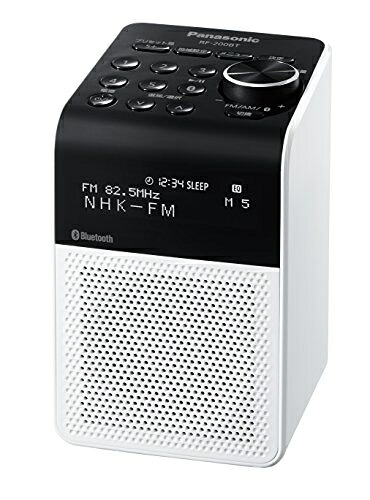 【中古】 パナソニック FM/AM 2バンドラジオ RF-200BT-W