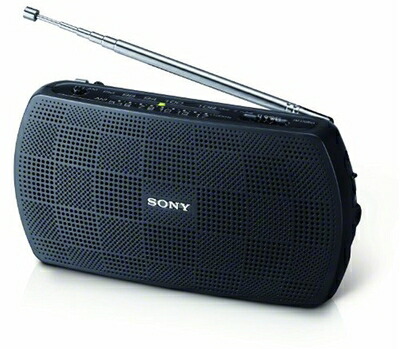 【中古】 SONY ステレオポータブルラジオ ブラック SRF-18/B